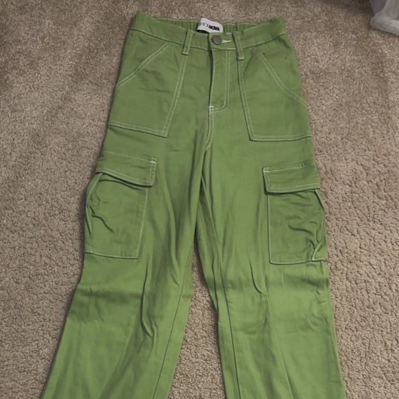Green Cargo Pants - Picture 2 of 4